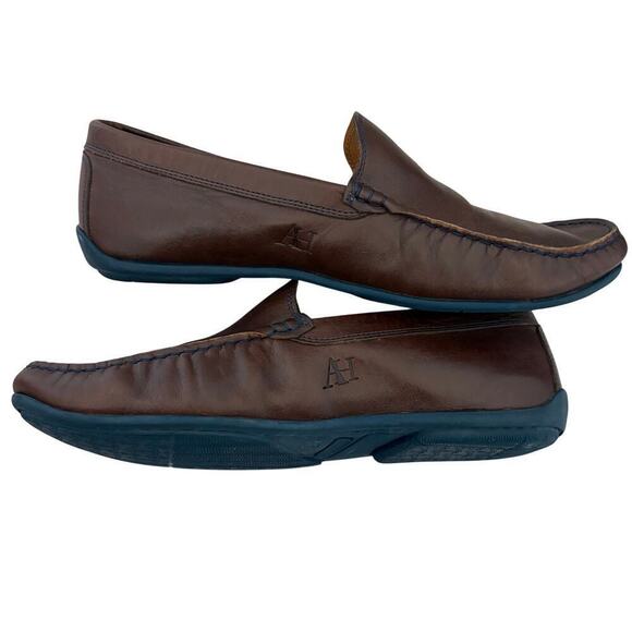 Austen Heller Man’s Whaler Loafers Brown Suede Handmade Moccasin Loafers 10.5 Austen Heller - The Shoe Mart main image 3